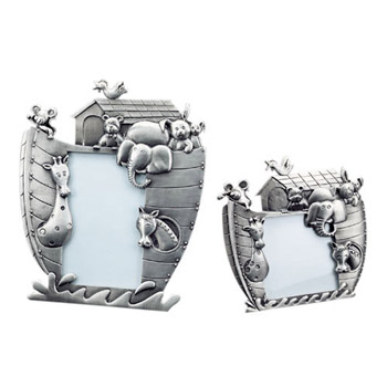 Noah's Ark Pewter Picture Frame 4"x6"