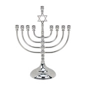 Traditional Silverplated Menorah