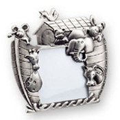 Noah's Ark Pewter Picture Frame 3'x5'