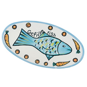 Handpainted Gefilte Fish Platter by Wynter Rosen