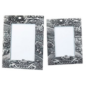 Noah's Ark Pewter Picture Frame 4"x6"