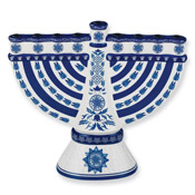 Renaissance Ceramic Menorah