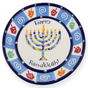 Hanukkah 13" Round Serving Platter