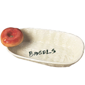 Oval Ceramic Bagel Basket
