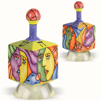 Muzeum Dreidel with Stand