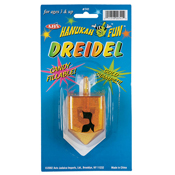 2 Part Fillable Candy Dreidel Blister Carded