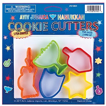 5 pc Hanukkah Cookie Cutters