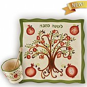 Tree of Life Honey Dish with Bowl and Dipper