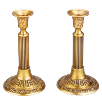 Anodized Brass Candlesticks