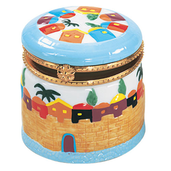 Jerusalem Porcelain Hinge Box