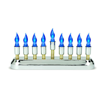 LED Menorah (AC and Battery Operated)