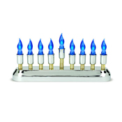 LED Menorah (AC and Battery Operated)