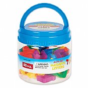 40 Alef Bet Magnetic Letters in Reusable Tub