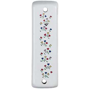 Floral Ceramic Mezuzah
