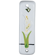 White Lilies Mezuzah