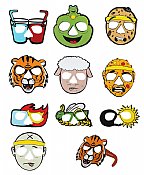 Passover Ten Plagues Cartoon Glasses - 10 Full Face Characters