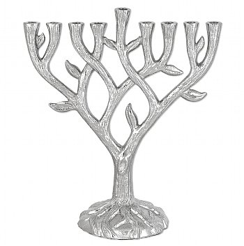 Textured Tree of Life Menorah