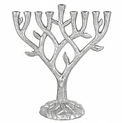 Textured Tree of Life Menorah