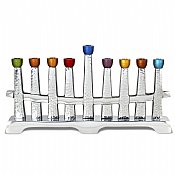 Colors on the Horizon Aluminum Menorah