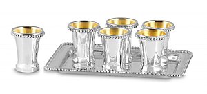 Sterling Silver L'Chaim Set (liquor set)