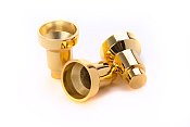 Drip Cups for Hanukkah Candle Menorahs - Set of 9 Brass