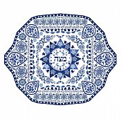 Porcelain Matzah Plate Renaissance Design by Jessica Sporn