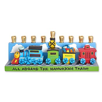 Whimsical Train Menorah