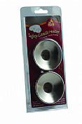 Silver Aluminum Safety Candle Holders - Set of 2
