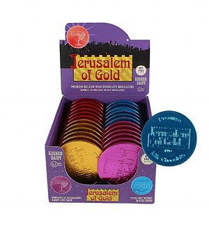 Colored 3' Premium Belgian Milk Chocolate Medallions - Nut Free