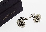 Stainless Steel Star of David Cufflinks