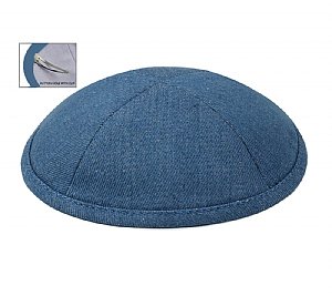 Genuine Denim Kippot - Medium Blue