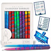 Premium Hand Made and Decorated Hanukkah Candles - Dripped in Luxury