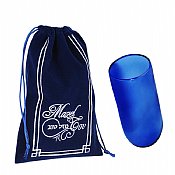 Chuppah Breaking Cup In Embroidered Velvet Bag