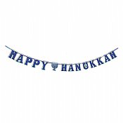Happy Hanukkah Holographic Letter Banner on Ribbon 75'