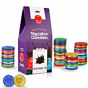 Premium Hanukkah Milk-Chocolate Coins Gift Box - Multi-Color