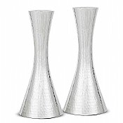 Modern Hammered Candlestick Set