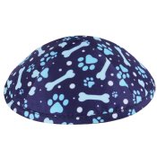 Dog Design Kippot with Optional Personalization 