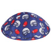 Football Design Kippot with Optional Personalization 