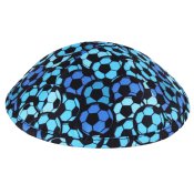 Soccer Design Kippot with Optional Personalization 
