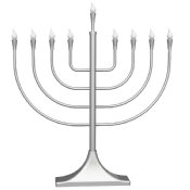 Large Display LED Electric Menorah Traditional Round Shape