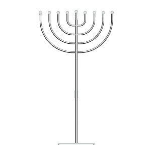 The Heritage Super Large Display Menorah - 12 ft