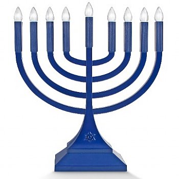 LED MEDIUM CLASSIC CHANKAH MENORAH - BLUE