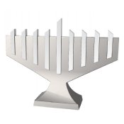 Lighted Rods Electric Menorah - Silver