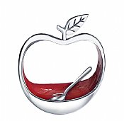 Upright Apple Shape Honey Dish with Spoon