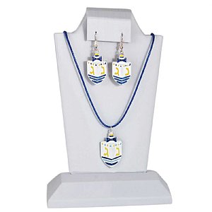 Dreidel Jewelry Set - Earrings and Necklace Gift Boxed