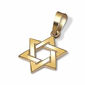 14K Gold Small Star of David Pendant