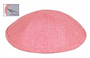 Deluxe Linen Kippot with Optional Imprint - Pink