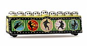 Ceramic Collectible Sports Menorah - Soccer