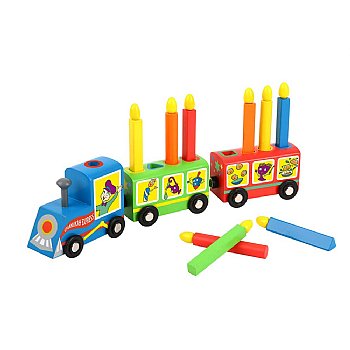 Educational Wooden Kiddie Menorah Train