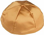 Satin Kippot with Optional Personalization - Gold